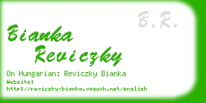 bianka reviczky business card